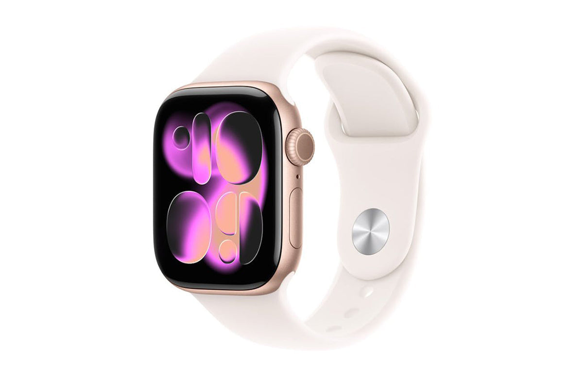 Apple Watch Series 11 | GPS | 42mm | Rose Gold Aluminium | Light Blush Sport Band | M/L