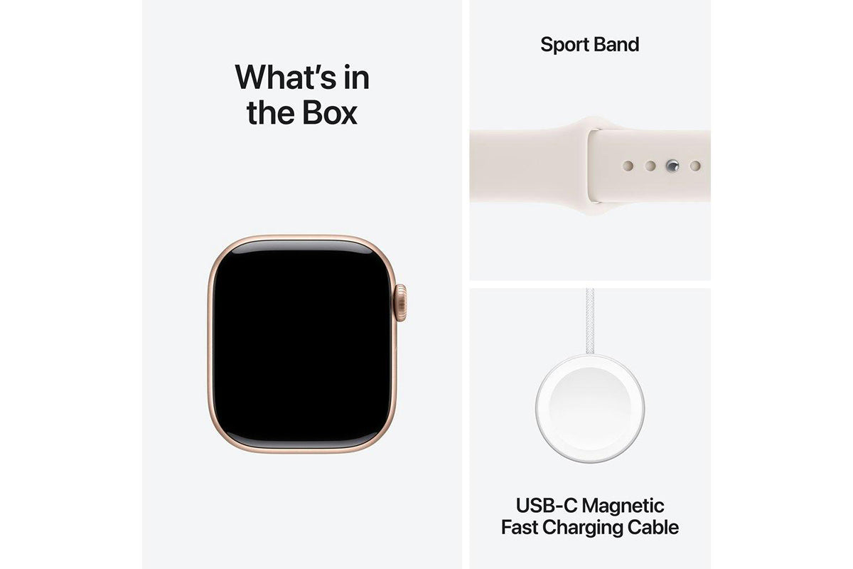 Apple Watch Series 11 | GPS | 42mm | Rose Gold Aluminium | Light Blush Sport Band | M/L-9