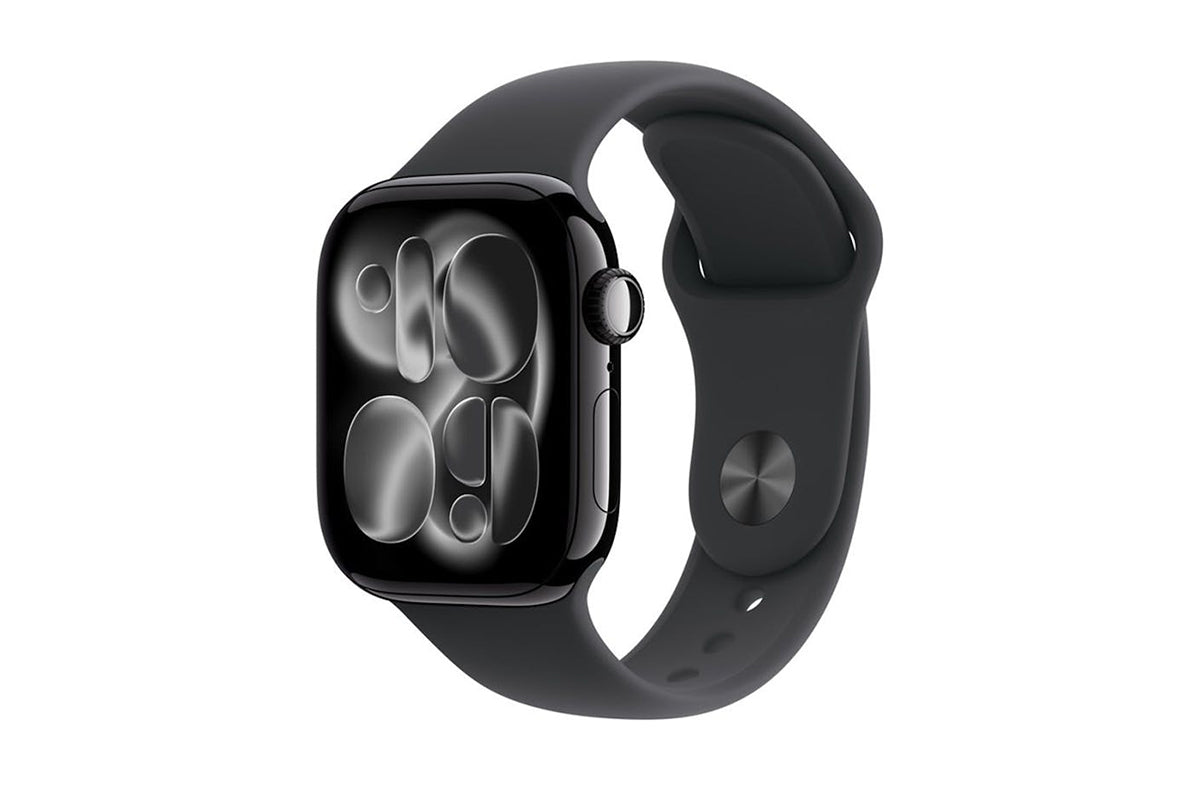 Apple Watch Series 11 | GPS | 46mm | Jet Black Aluminium | Black Sport Band | S/M