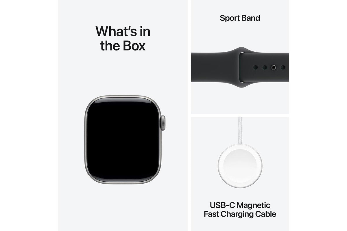 Apple Watch Series 11 | GPS | 46mm | Space Grey Aluminium | Black Sport Band | M/L-9