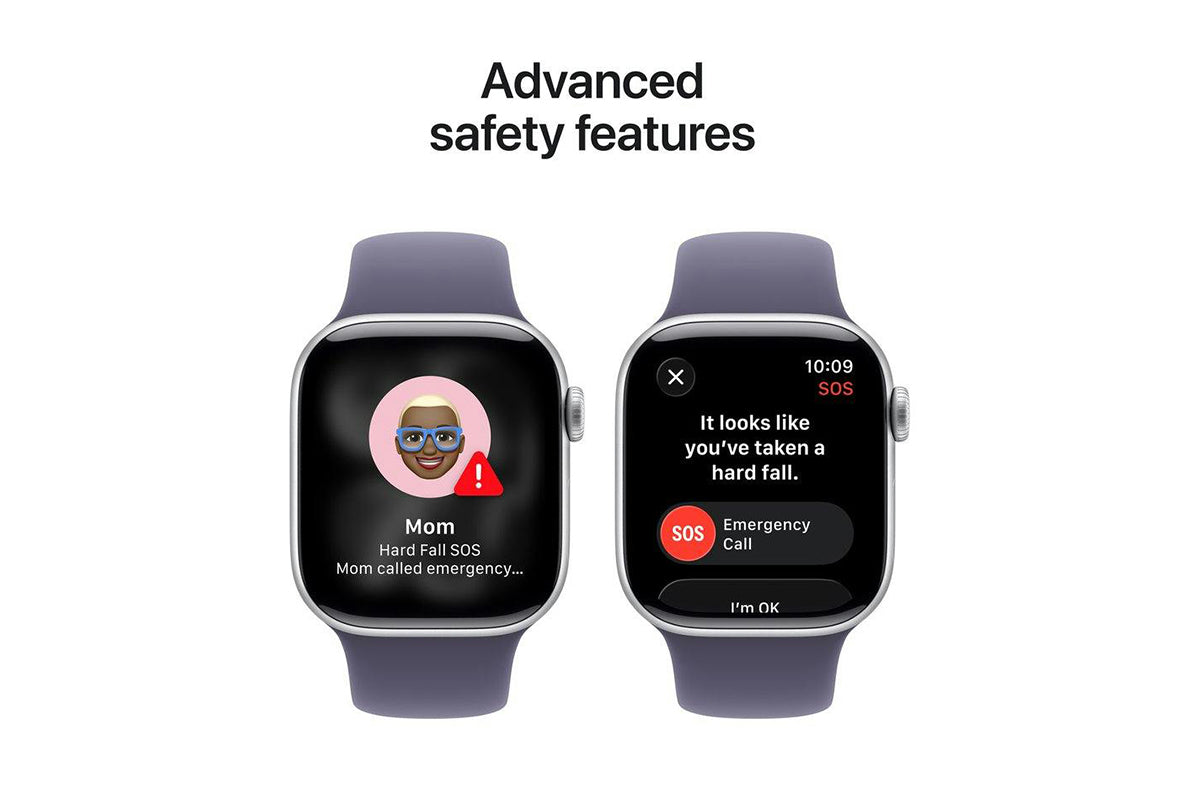 Apple Watch Series 11 | GPS | 46mm | Silver Aluminium | Purple Fog Sport Band | S/M-6