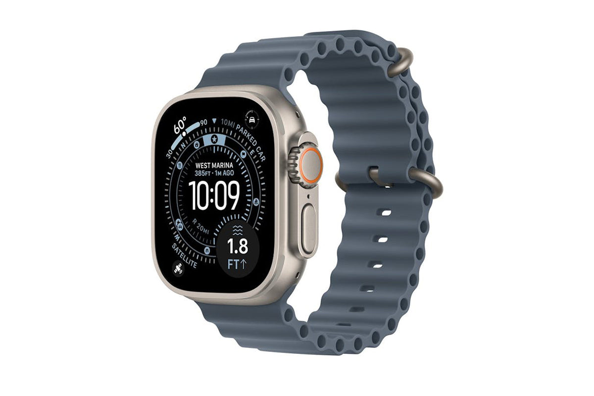 Apple Watch Ultra 3 | GPS + Cellular | 49mm | Natural Titanium | Anchor Blue Ocean Band