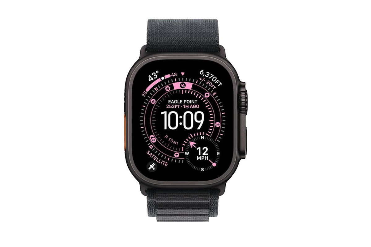 Apple Watch Ultra 3 | GPS + Cellular | 49mm | Black Titanium | Black Alpine Loop |  Medium-2
