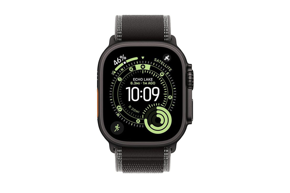 Apple Watch Ultra 3 | GPS + Cellular | 49mm | Black Titanium | Black/Charcoal Trail Loop | M/L-3