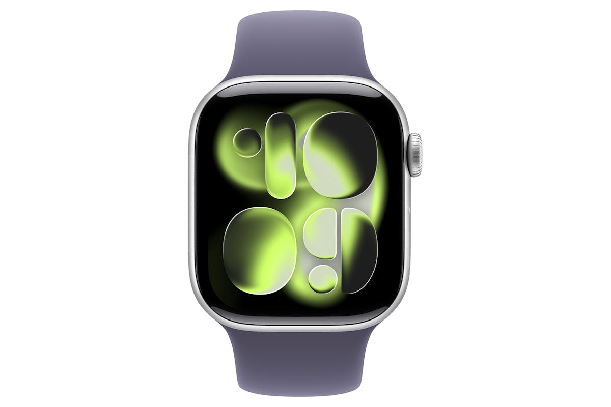 Apple Watch Series 11 | GPS + Cellular | 42mm | Silver Aluminium | Purple Fog Sport Band | M/L-2