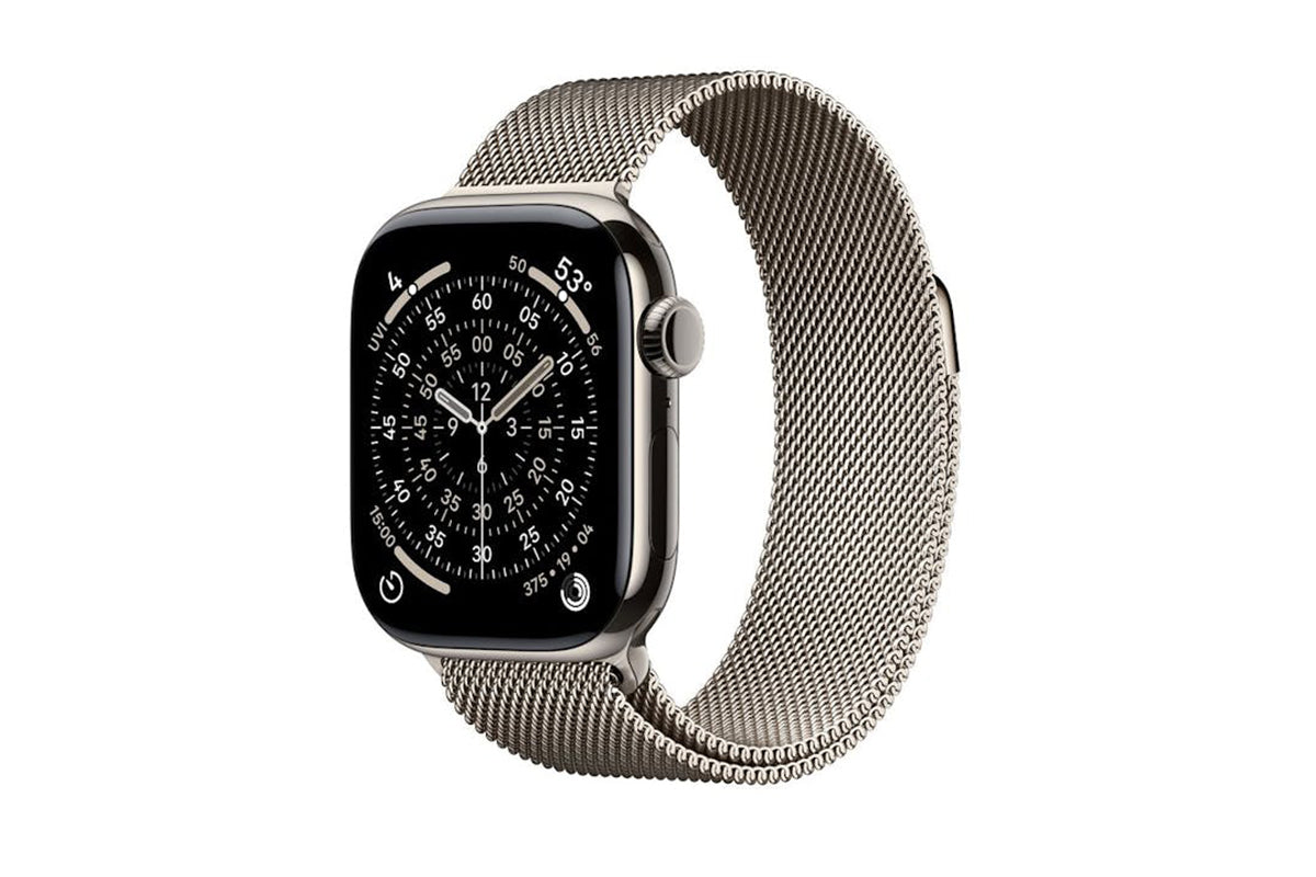 Apple Watch Series 11 | GPS + Cellular | 42mm | Natural Titanium | Natural Milanese Loop