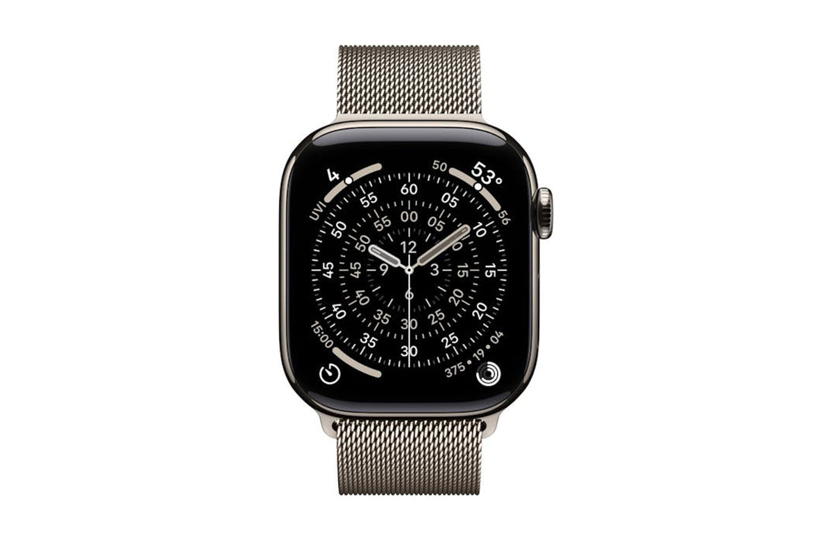 Apple Watch Series 11 | GPS + Cellular | 42mm | Natural Titanium | Natural Milanese Loop-2