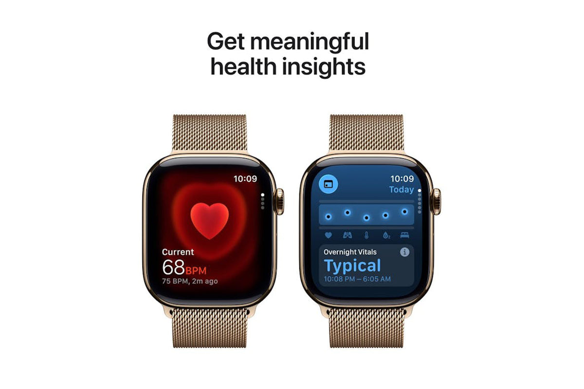 Apple Watch Series 11 | GPS + Cellular | 42mm | Gold Titanium | Gold Milanese Loop-5