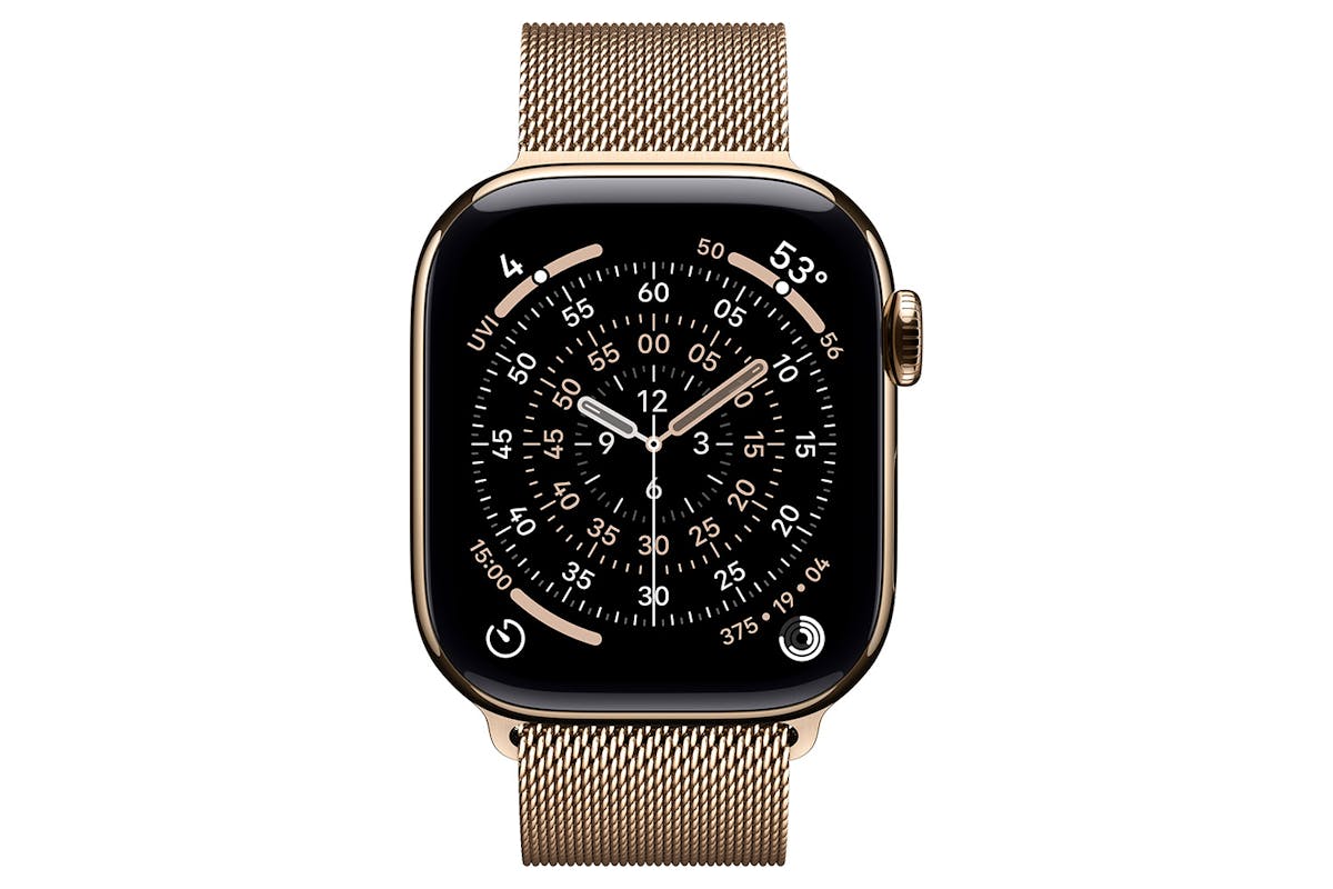 Apple Watch Series 11 | GPS + Cellular | 42mm | Gold Titanium | Gold Milanese Loop-12