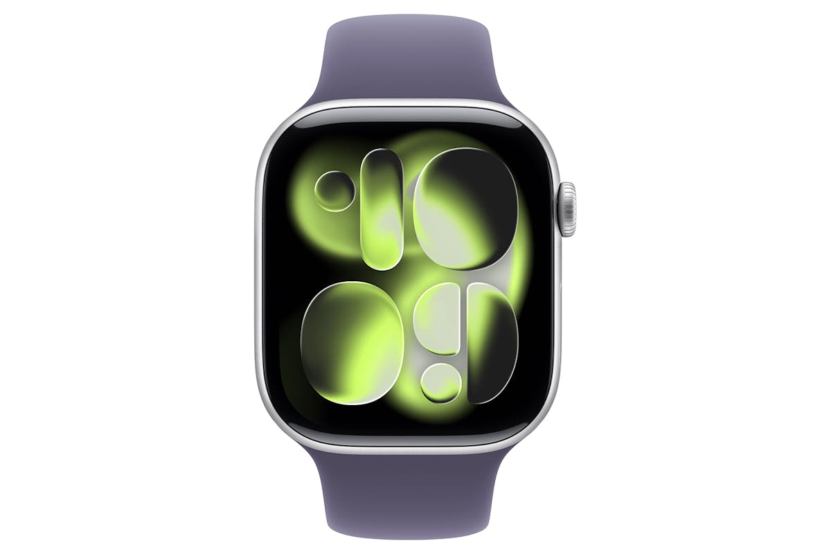Apple Watch Series 11 | GPS + Cellular | 46mm | Silver Aluminium | Purple Fog Sport Band | M/L-2