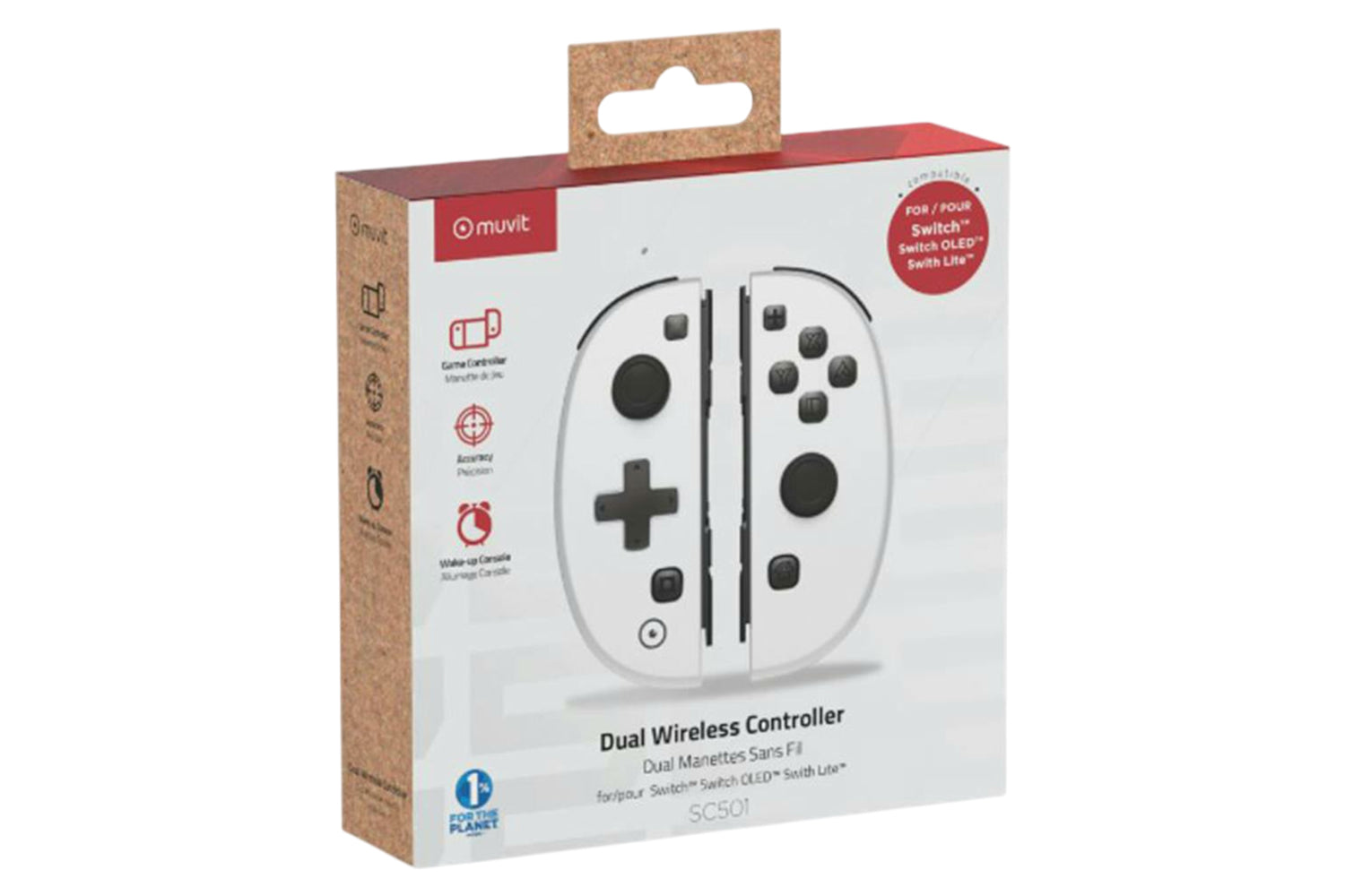 Muvit Switch Wireless Dual Controller | White-2