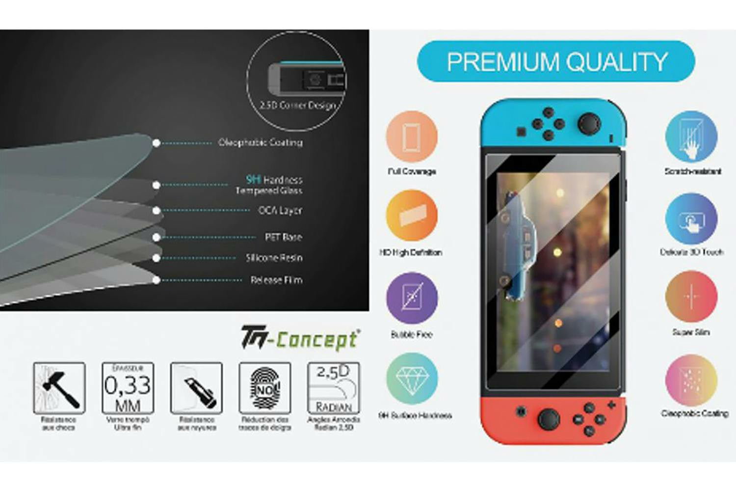 Muvit Switch OLED Blue Filter Tempered Glass-3