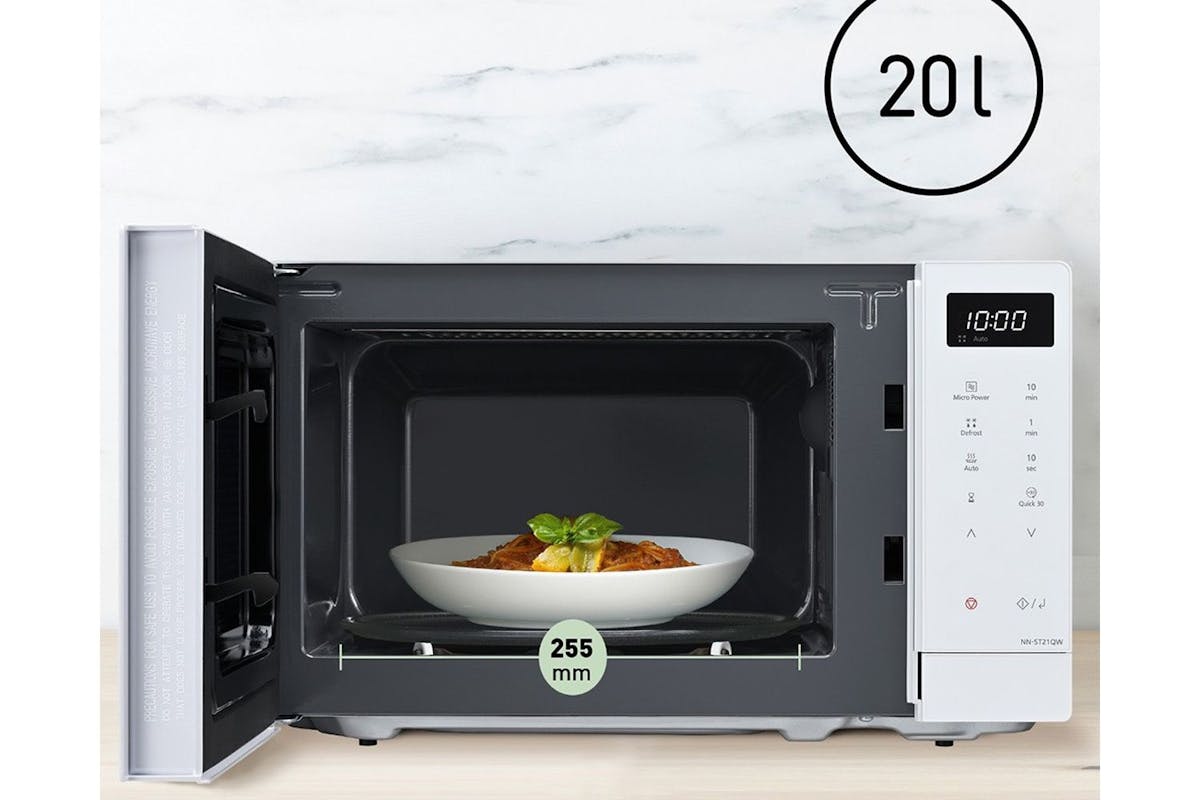 Panasonic | 20l Solo Microwave | Compact Design | White | MICR18W-5