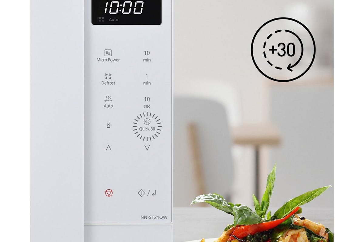 Panasonic | 20l Solo Microwave | Compact Design | White | MICR18W-6