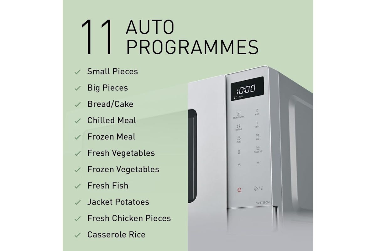 Panasonic | 20l Solo Microwave | Silver | MICR20S-5