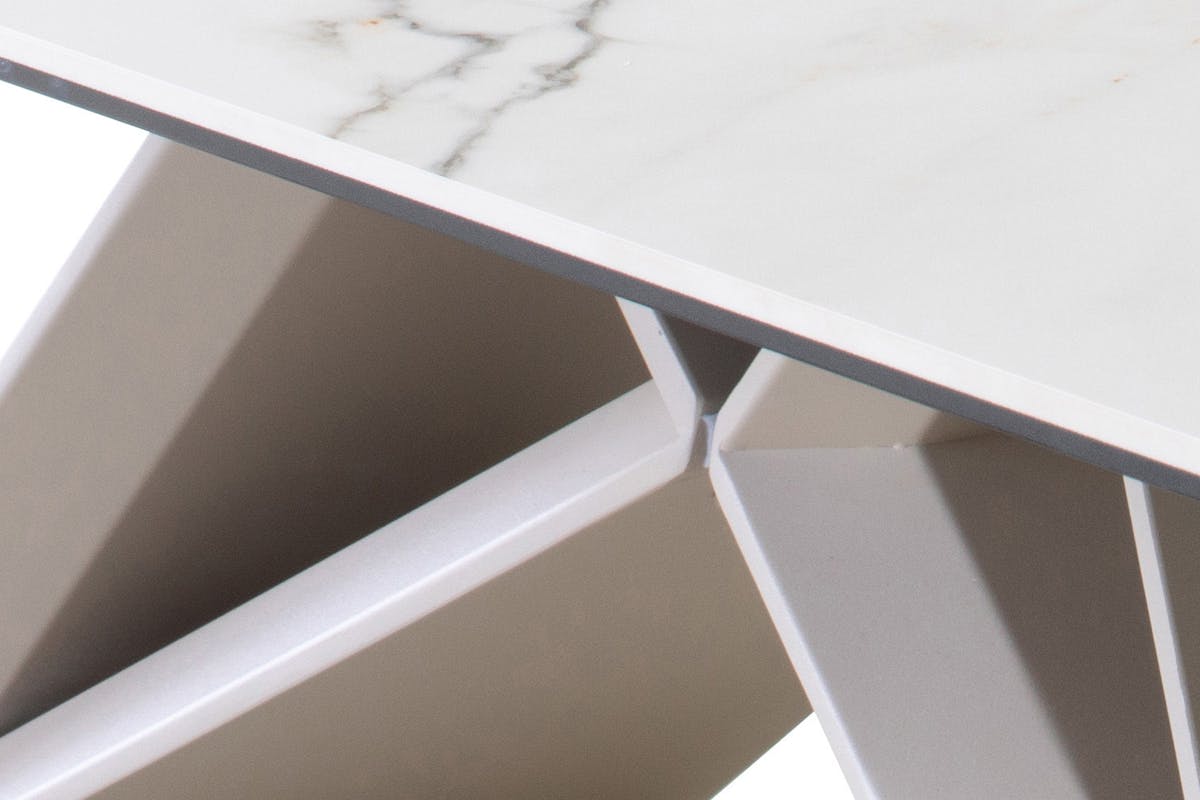 Milano Coffee Table | White/Beige-5