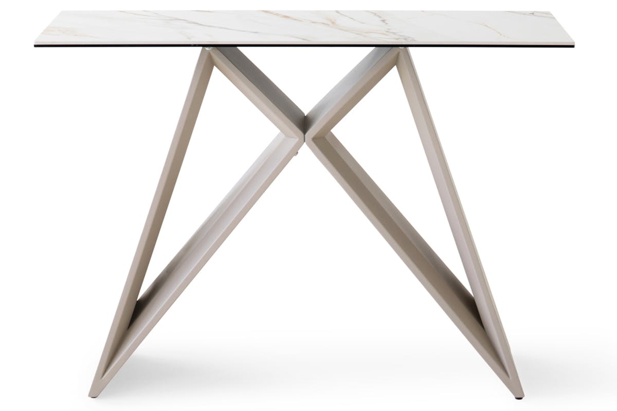 Milano Console Table | White/Beige