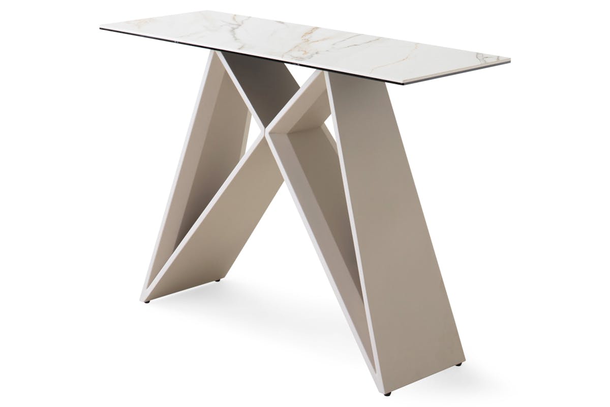 Milano Console Table | White/Beige-2
