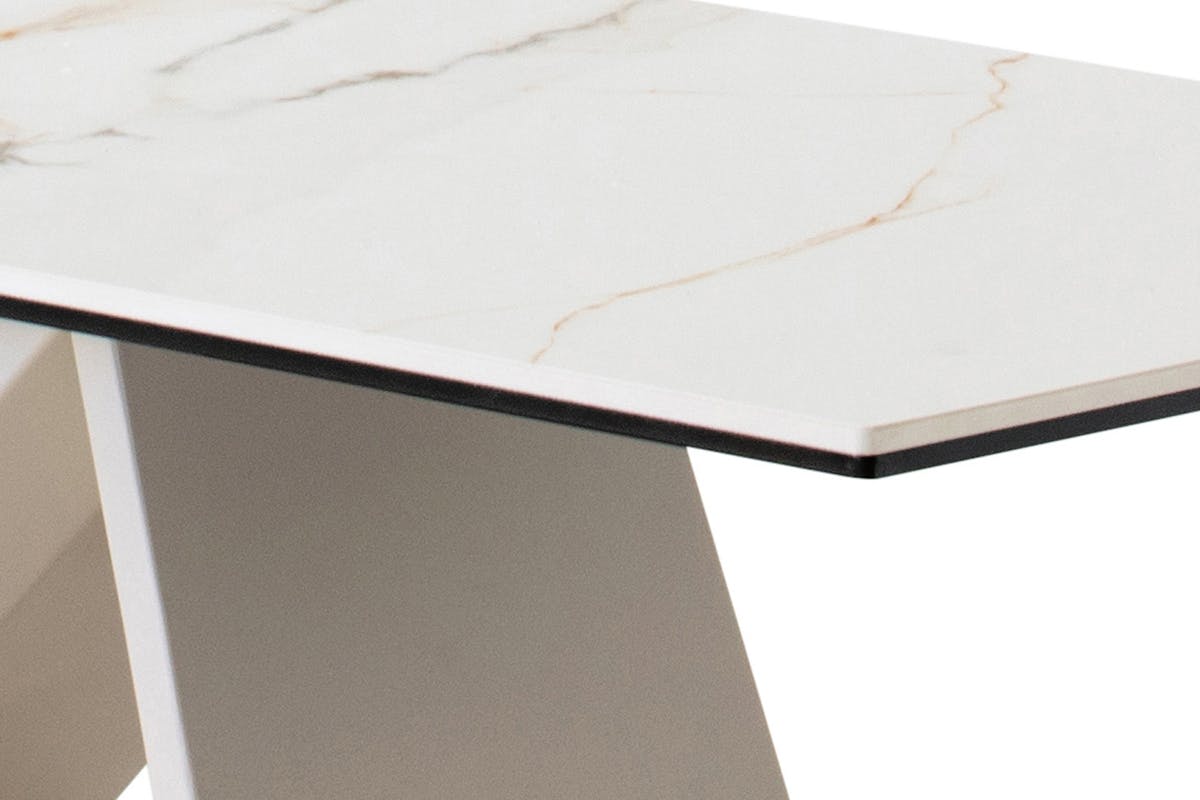 Milano Console Table | White/Beige-4
