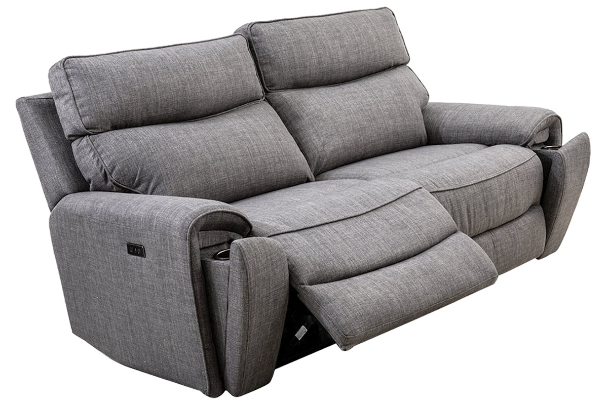 Mila 3 Seater Sofa | Power Recliner | Grey-3
