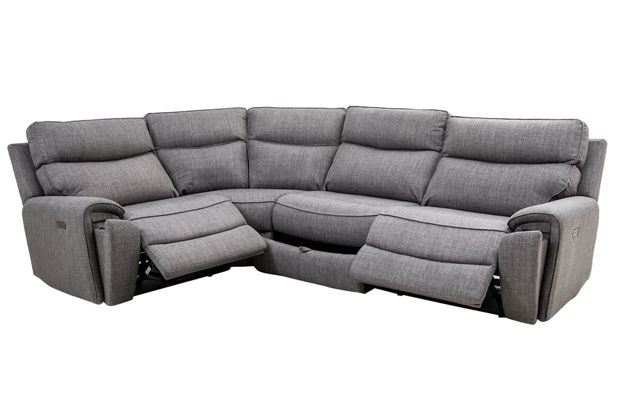 Mila Corner Sofa | Power Recliner | Small | Grey-4