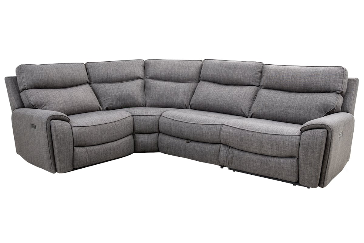 Mila Corner Sofa | Power Recliner | Small | Grey