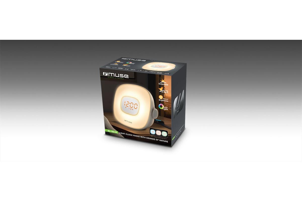 Muse Light Clock Radio with Sounds of Nature | ML-198CR-8
