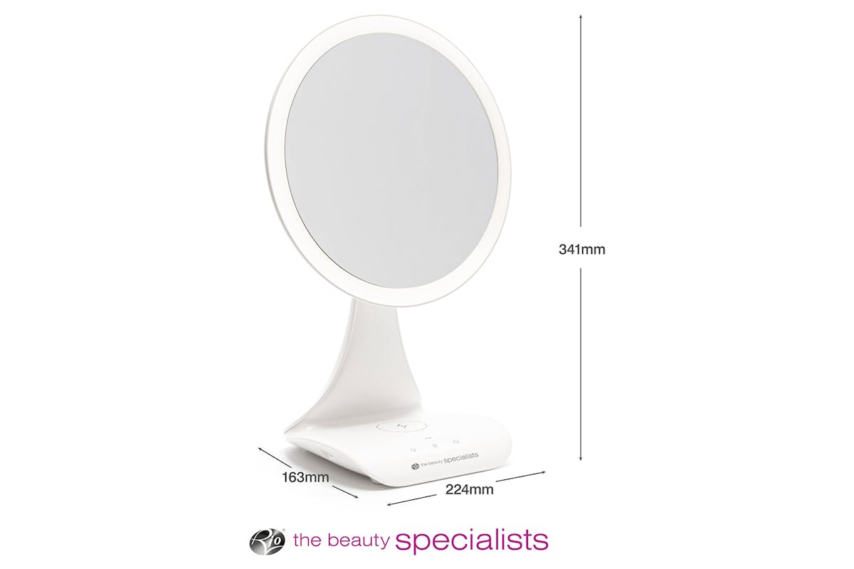 Rio 5x Magnification LED Makeup Mirror with Wireless Charging Station-11