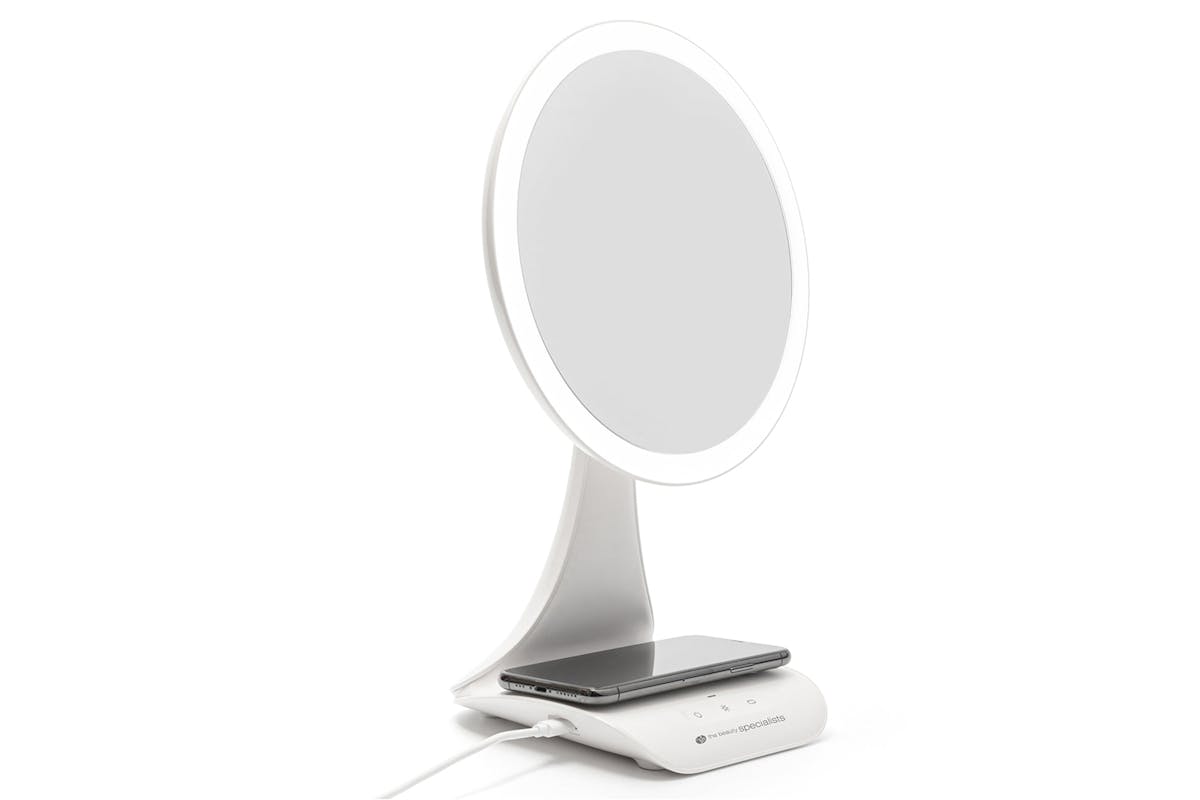 Rio 5x Magnification LED Makeup Mirror with Wireless Charging Station-3