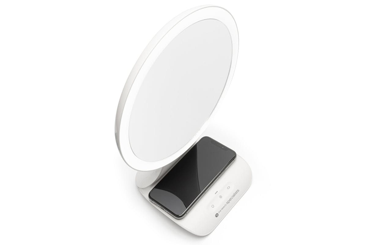 Rio 5x Magnification LED Makeup Mirror with Wireless Charging Station-6