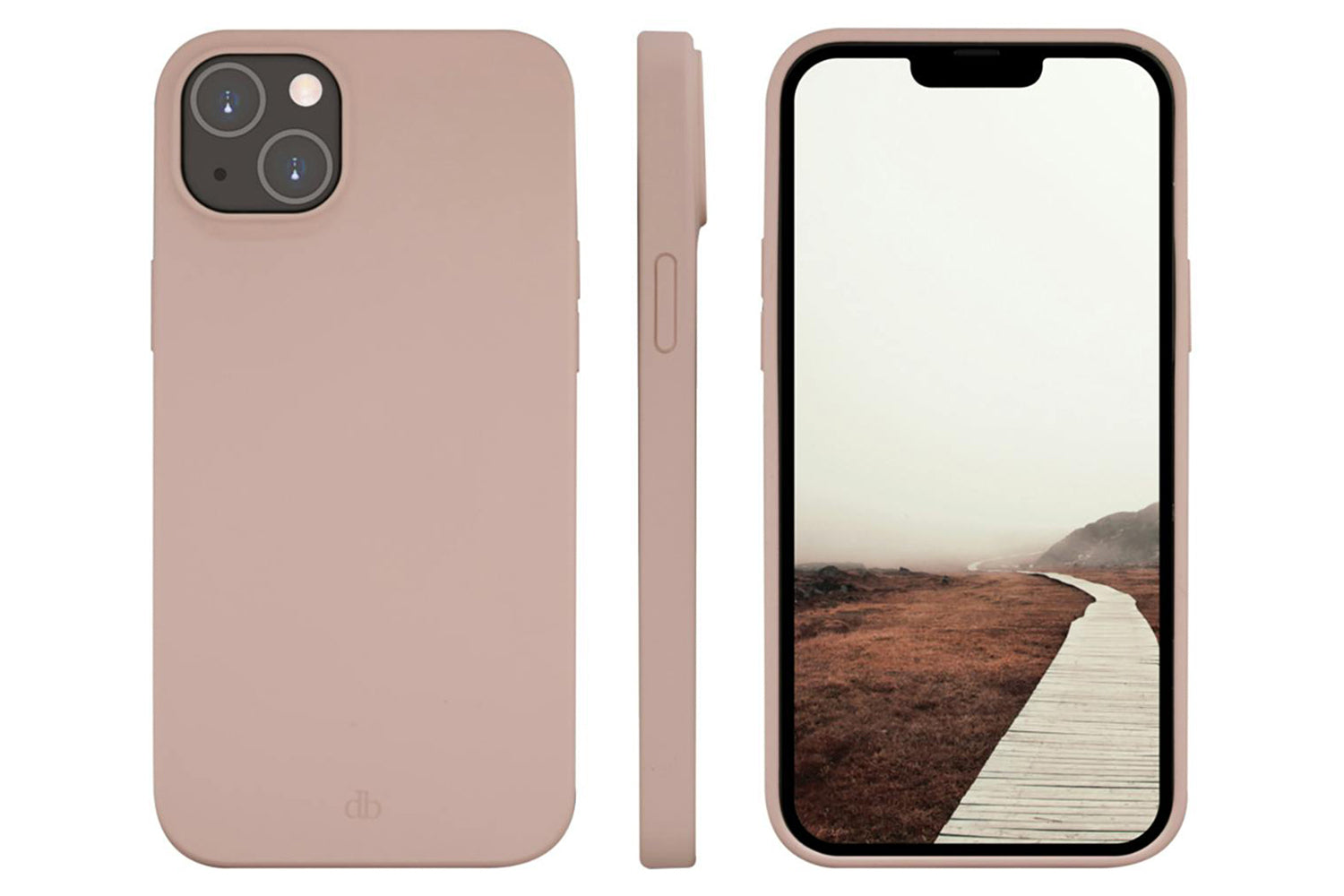 dbramante1928 Monaco iPhone 14 Max Case | Pink Sand-3