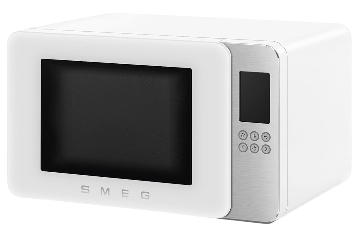 Smeg Collezione 29L 1900W Freestanding Microwave | MOC01WHMUK | White-4