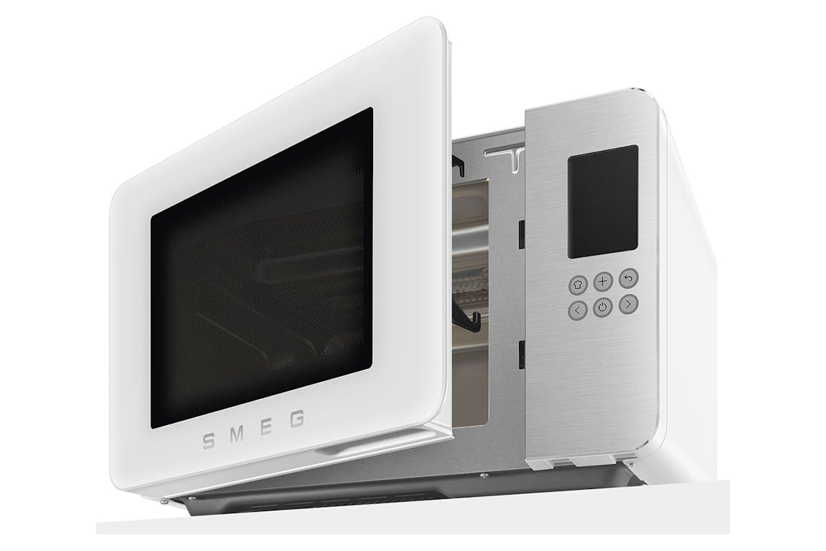 Smeg Collezione 29L 1900W Freestanding Microwave | MOC01WHMUK | White-9