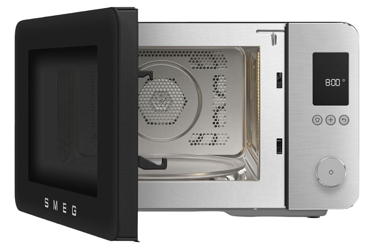 Smeg 27L 2100W  Combiation Microwave | MOC02BLMUK | Black-2