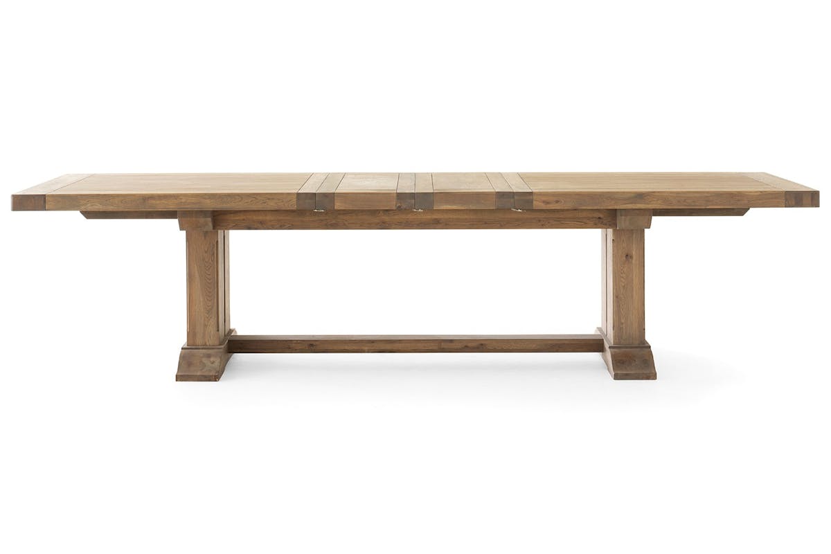 Monastery Rectangular Extending Dining Table | Large | Grey Oil
