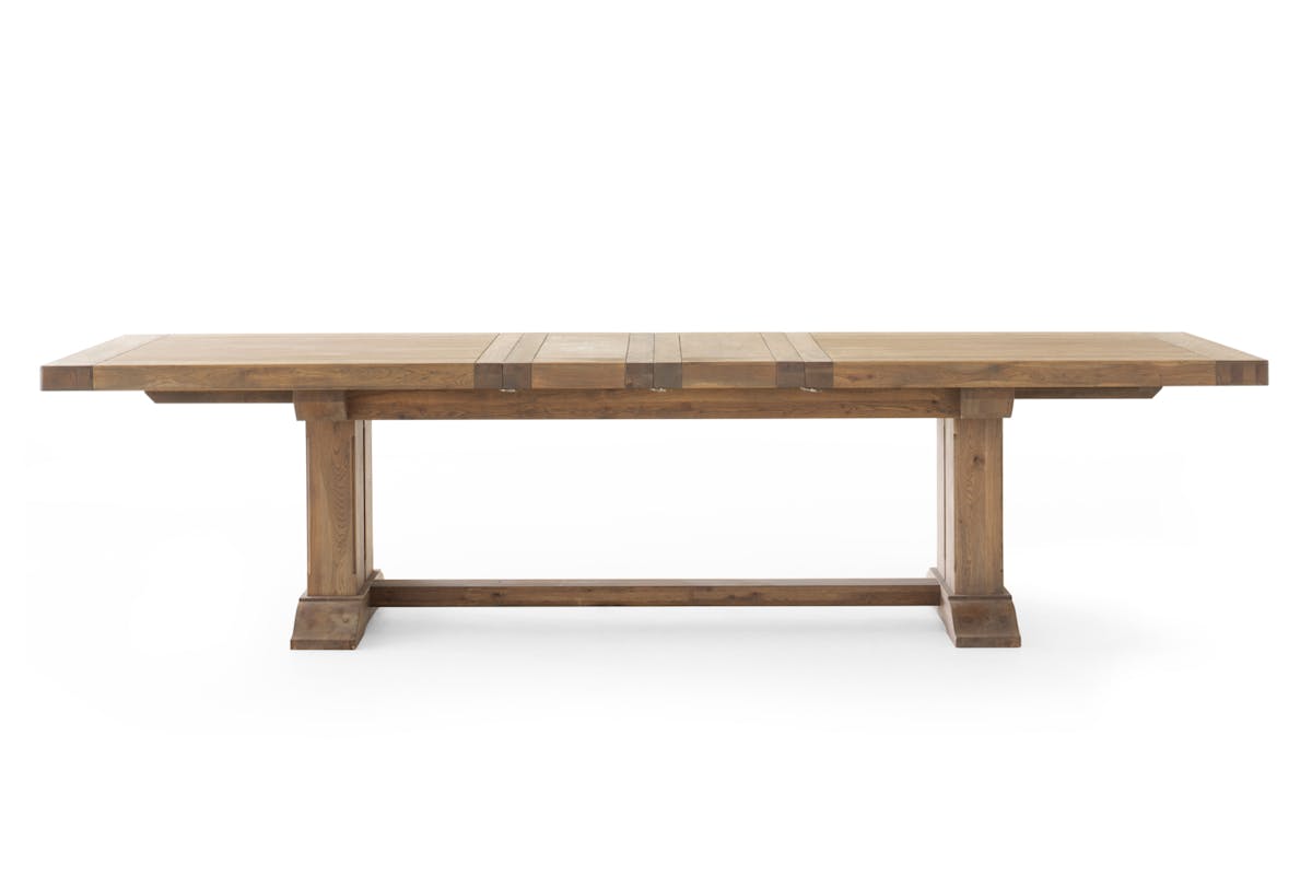 Monastery Rectangular Extending Dining Table | Small | Grey Oil-3
