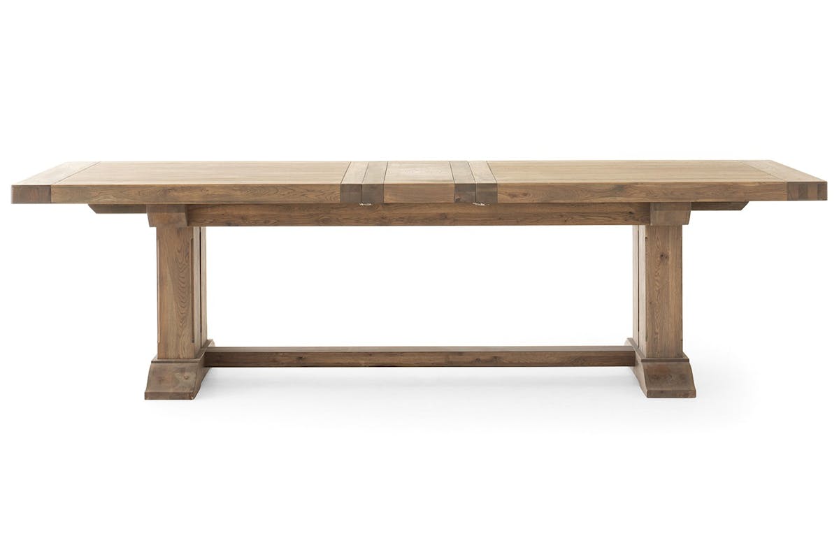 Monastery Rectangular Extending Dining Table | Large | Grey Oil-3