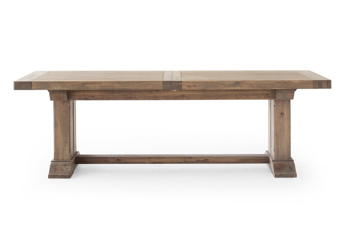 Monastery Rectangular Extending Dining Table | Small | Grey Oil-6