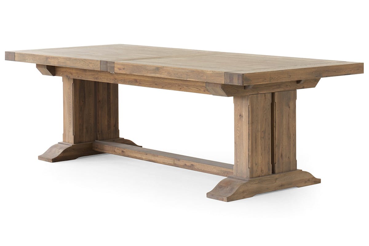Monastery Rectangular Extending Dining Table | Large | Grey Oil-5