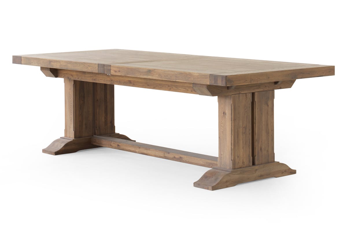 Monastery Rectangular Extending Dining Table | Small | Grey Oil-4