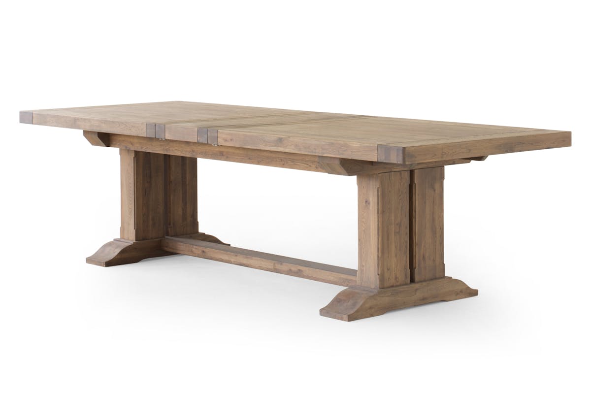 Monastery Rectangular Extending Dining Table | Small | Grey Oil-5