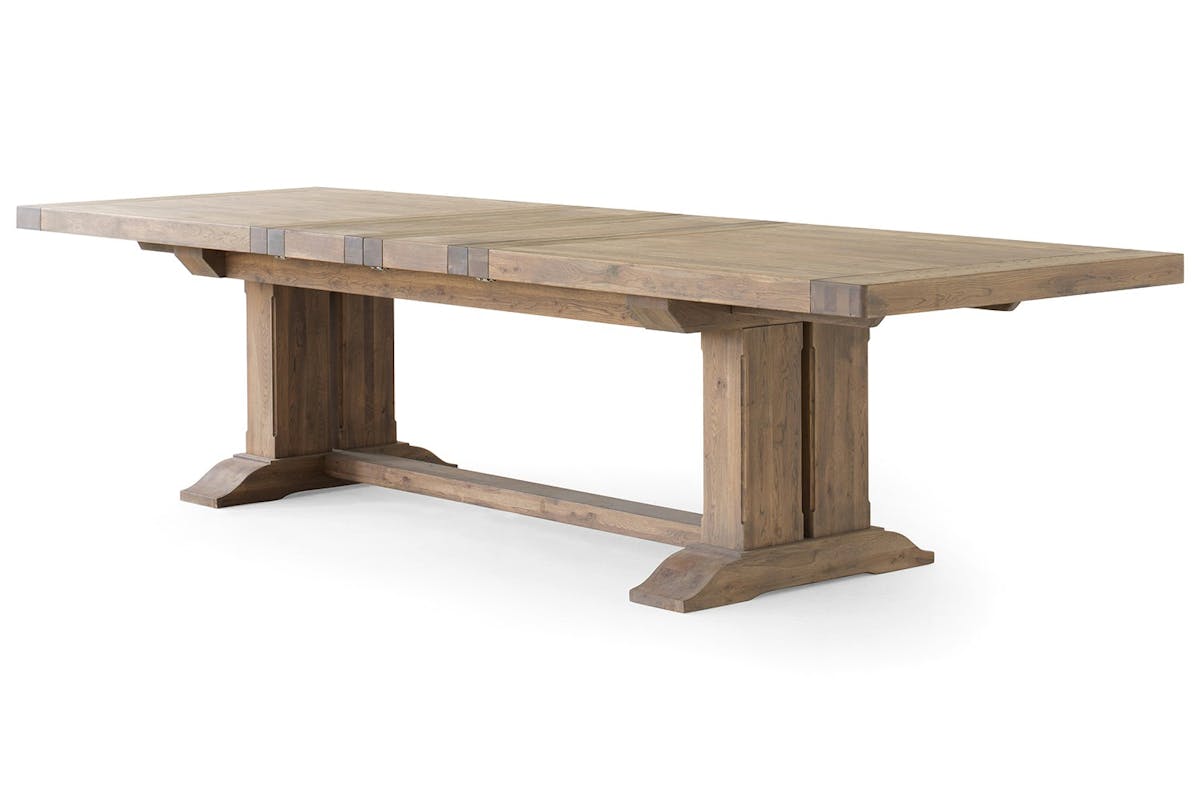 Monastery Rectangular Extending Dining Table | Large | Grey Oil-7