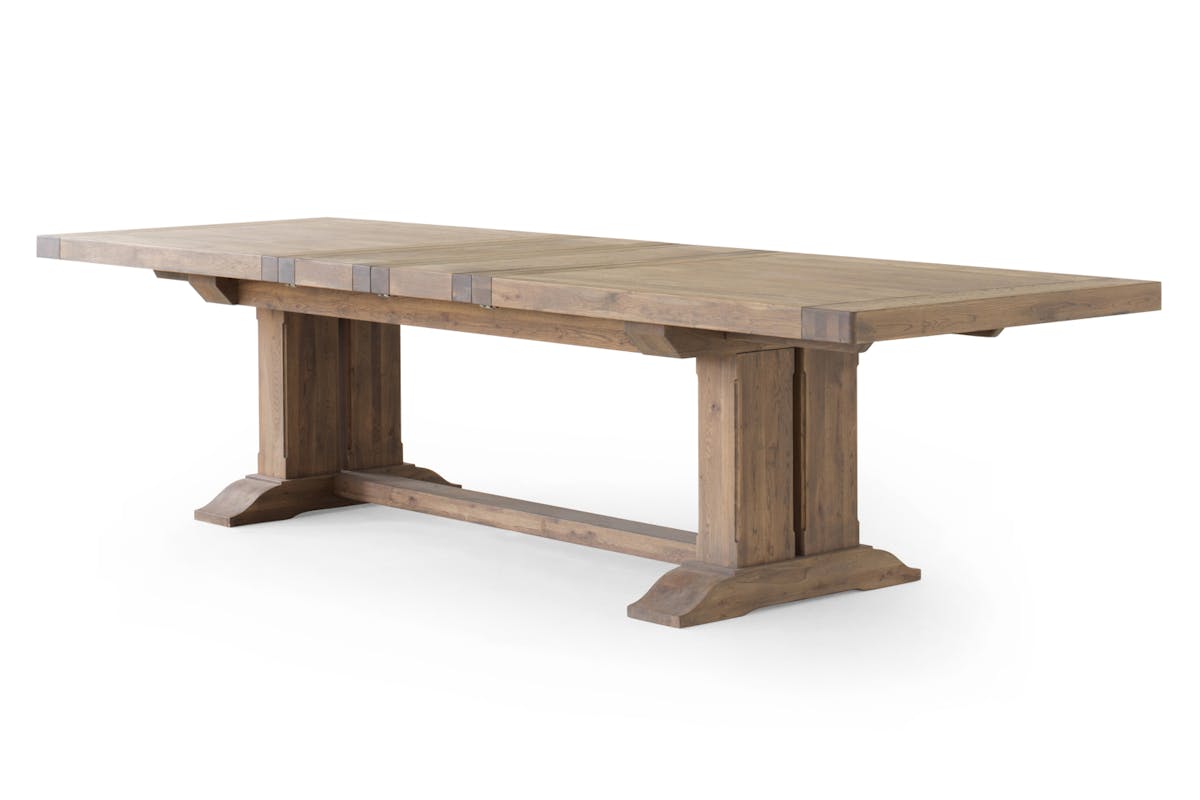 Monastery Rectangular Extending Dining Table | Small | Grey Oil-7