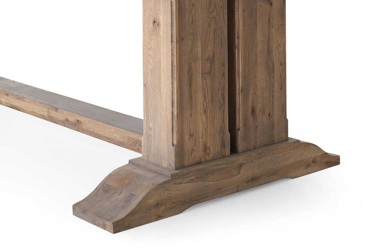 Monastery Rectangular Extending Dining Table | Large | Grey Oil-10