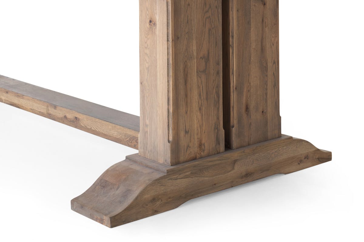 Monastery Rectangular Extending Dining Table | Small | Grey Oil-10