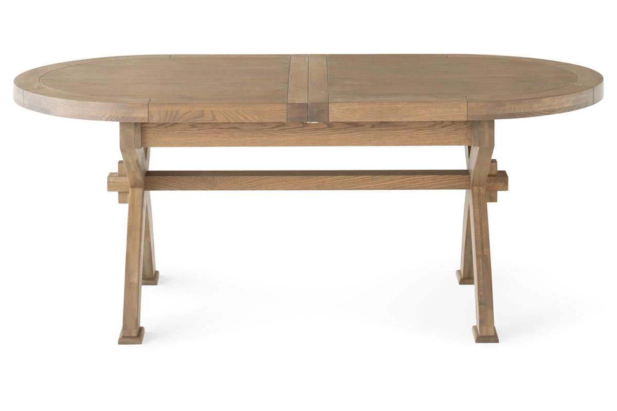 Monastery Oval Dinning Table | 200- 290 cm | Grey