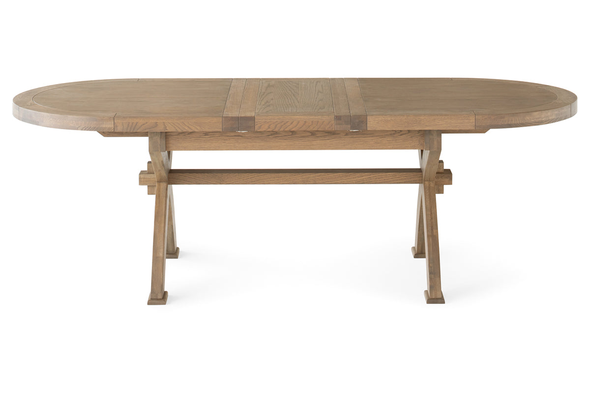 Monastery Oval Dinning Table | 200- 290 cm | Grey-4