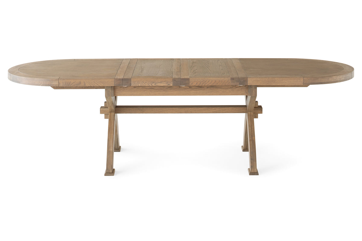 Monastery Oval Dinning Table | 200- 290 cm | Grey-5