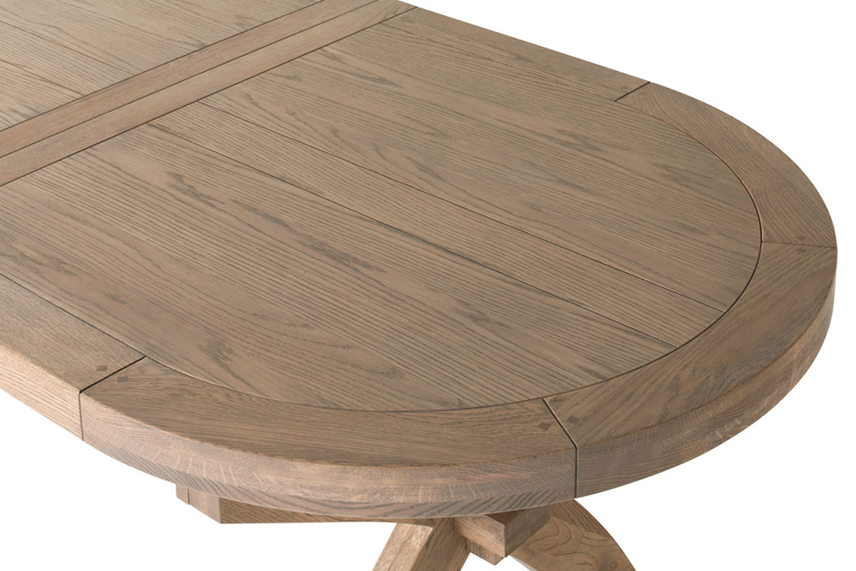 Monastery Oval Dinning Table | 200- 290 cm | Grey-7