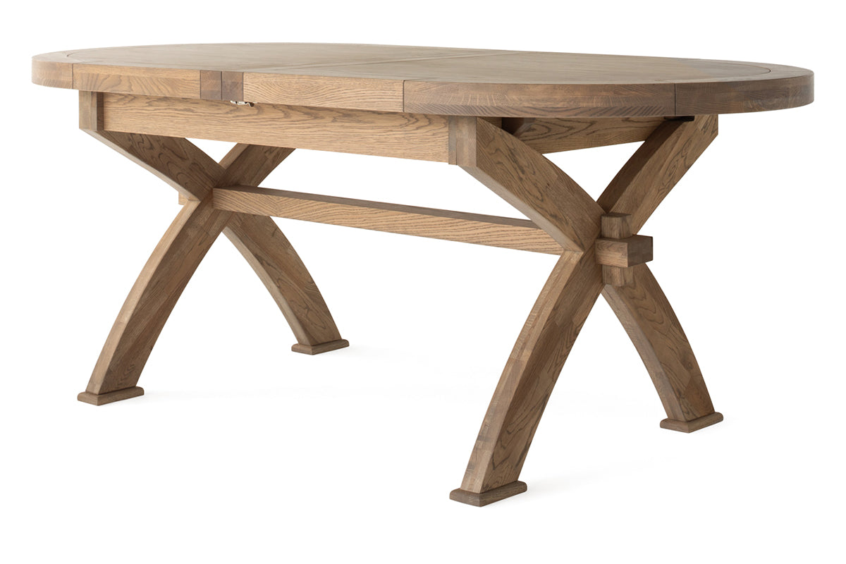Monastery Oval Dinning Table | 200- 290 cm | Grey-8
